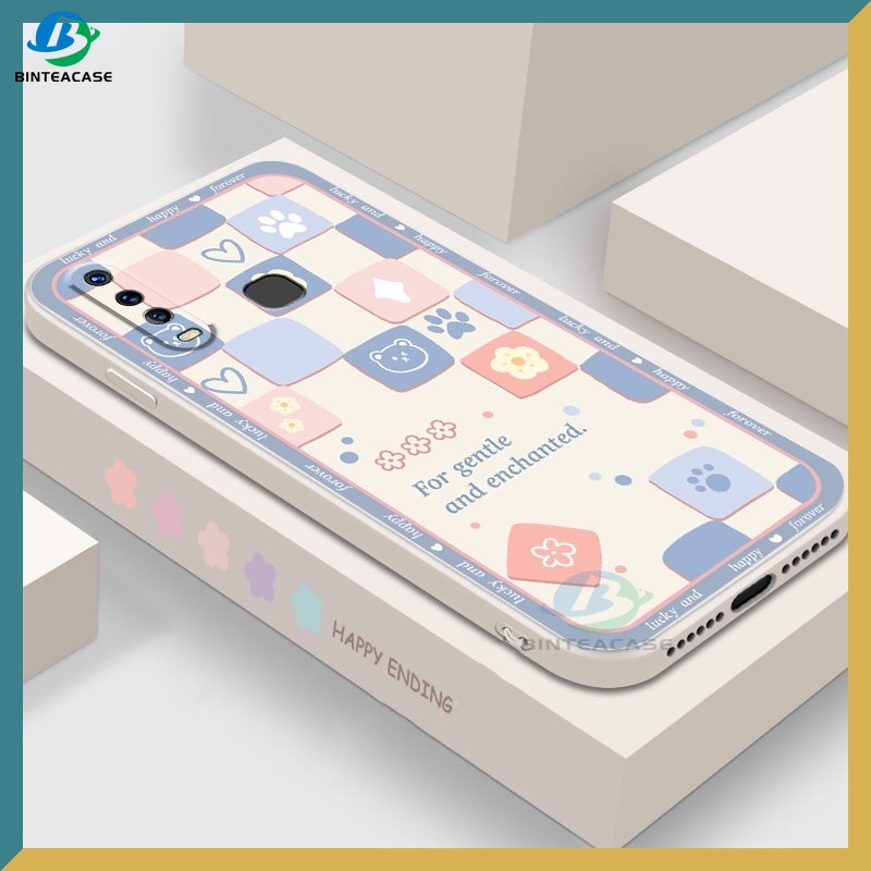 Casing Silikon Huawei Y6P Y7A Y6 Pro Y7 Pro 2019 Y9S P30 Lite Nova 7i Nova 5T Nova 3i Motif Hati Bunga