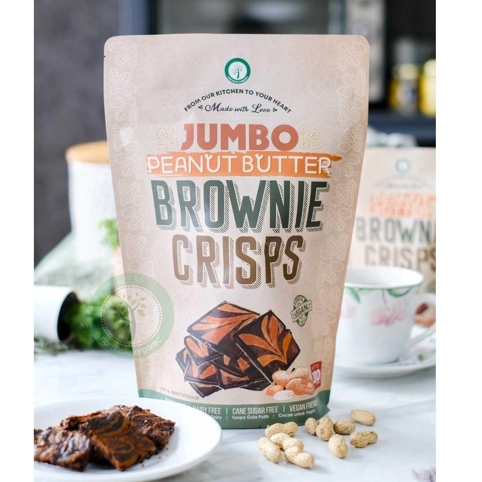 

㊋ BROWNIE CRISPS JUMBO - VEGAN PEANUT BUTTER 300GR READY 2395 ღ