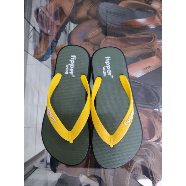 fipper wide green (army), black, yellow