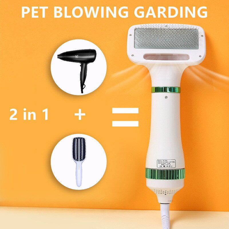 Perfin CWS01/CWS02 Pengering Rambut Anjing Pengering Bulu Kucing Sisir Perawatan Peliharaan Hair Dryer Hewan 2 In 1