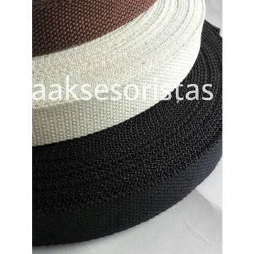 Tali webbing tas katun 2.5 cm
