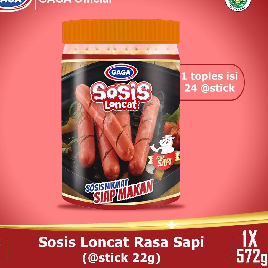 

ARTGg5G0--GAGA Sosis Loncat Sapi 572g 1 PCS (GG98)
