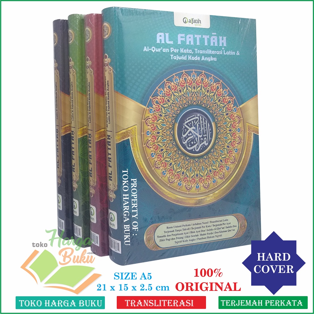 Al-Quran Al-Fattah A5 HC Transliterasi Perkata Terjemah Per Kata Tajwid Kode Romawi Penerbit Alfatih Quran AFQ