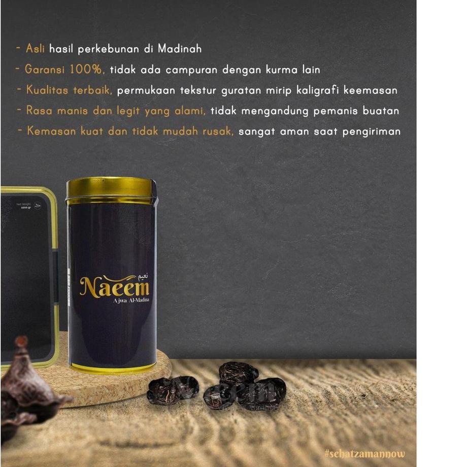

BISA COD ✔️Kurma Ajwa Al-Madinah Premium 330 gr NAEEM | Qurma Nabi Madinah Eksklusif Asli Original|RA9