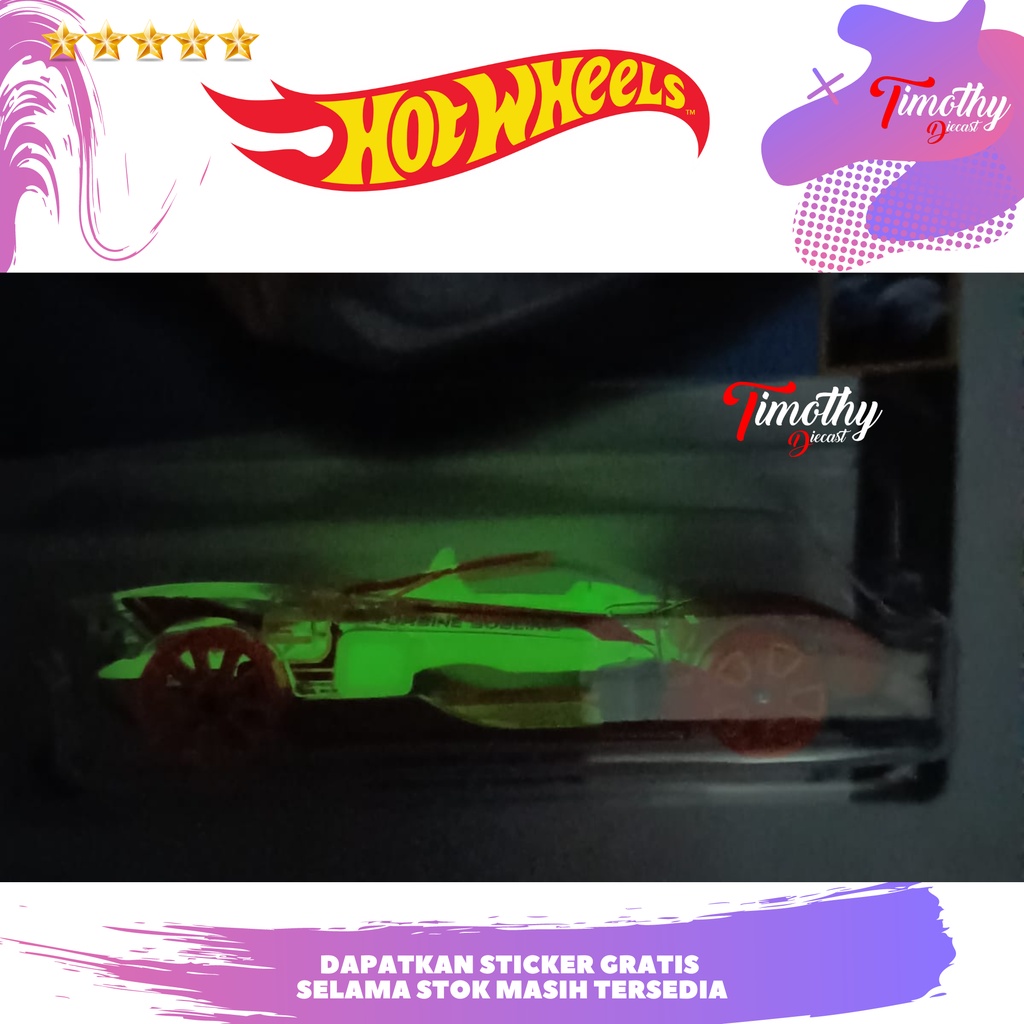 Hot Wheels Turbine Sublime Glow In The Dark Timothy Diecast