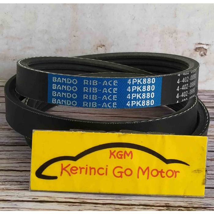 BANDO VAN BELT 4PK 880 RIB BELT TALI KIPAS 4PK-880 FAN BELT ALUR