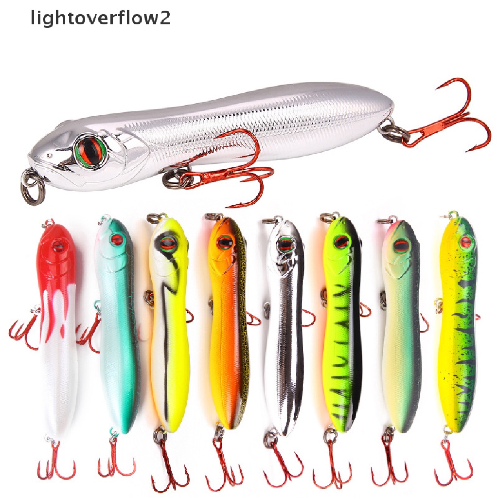 (lightoverflow2) Umpan Pancing Bentuk Kepala Ular Imitasi 8 Warna Ukuran 10CM 15.6g (ID)