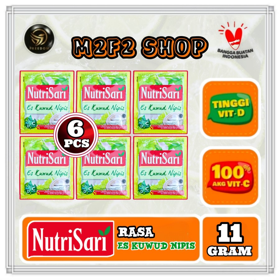 

NutriSari Minuman Serbuk Rasa Es Kuwud Nipis Sachet - 11 gr (Kemasan 6 Pcs)