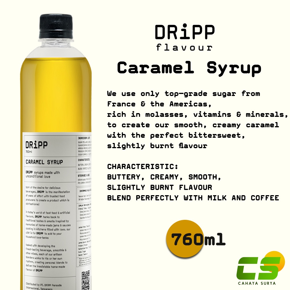 

Dripp Sirup / Syrup - Caramel Syrup 760 ml