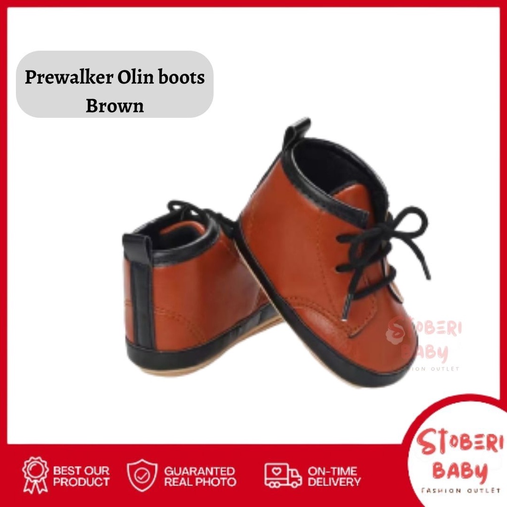 PUNCAK 3.3 stoberi baby - PREWALKER Sepatu Anak Bayi Baby  Shoes Sandal Casual Socks Anti Slip Bahan Import / OLINE BOOTS