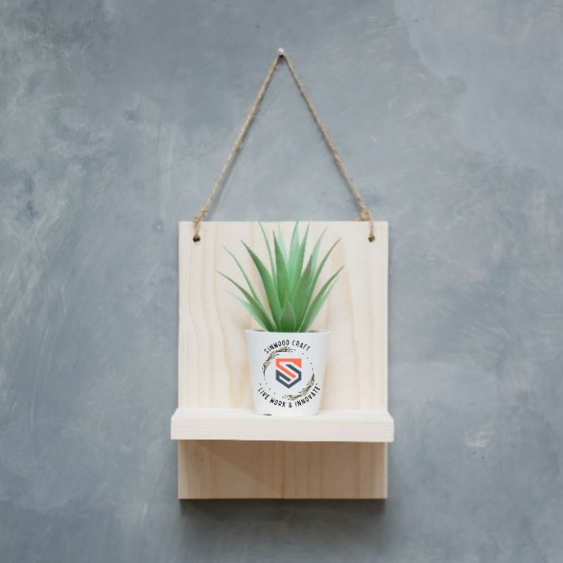 Rak Dinding Kayu / Rak Ambalan Kayu / Rak Tanaman