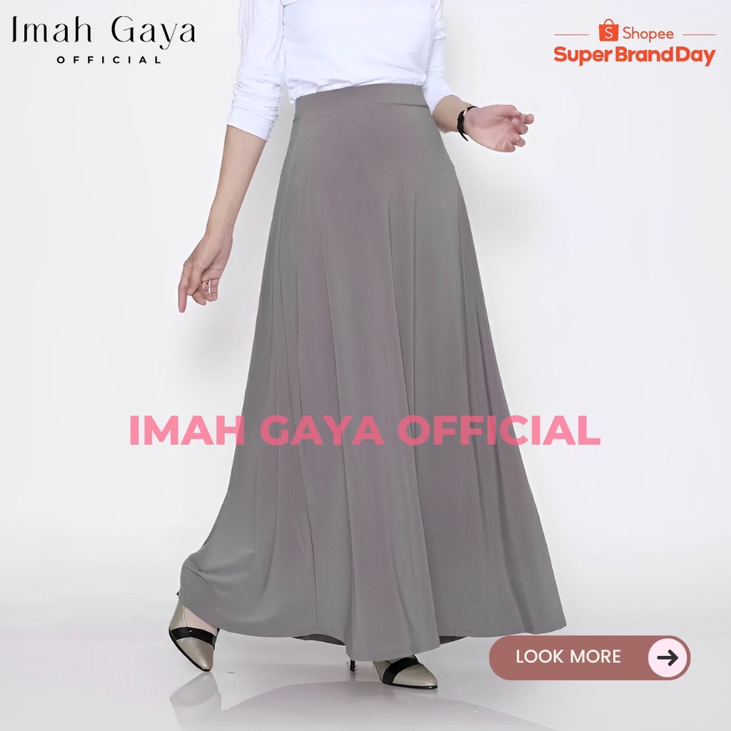 Rok Panjang Jersey Wanita Dewasa Jumbo Panjang Polos Spandek Jersey High Quality Rok Panjang