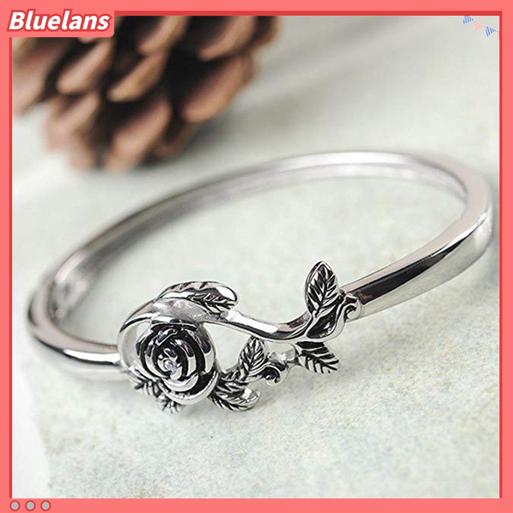 Bluelans Wedding Ring Rose Design Elegant Classic Delicate Wedding Ring