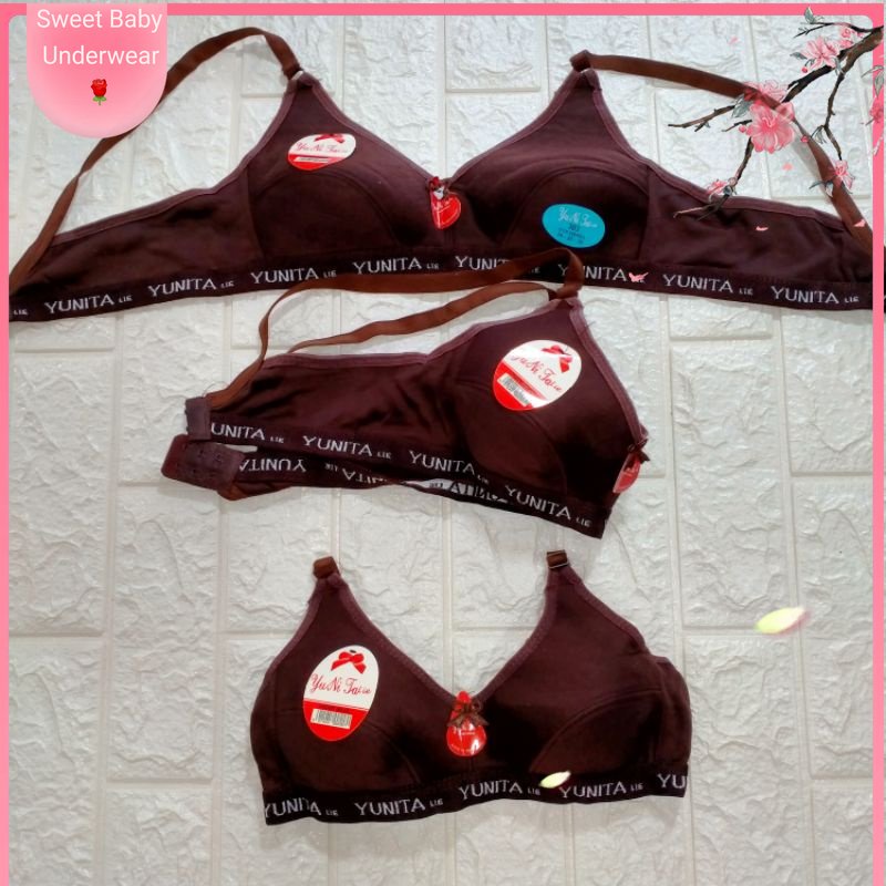 1 PCS BRA ABG PELAJAR REMAJA YUNITA LIE LORINA DENLEE TANPA BUSA TANPA KAWAT || BH YUNI TALIE || BH 