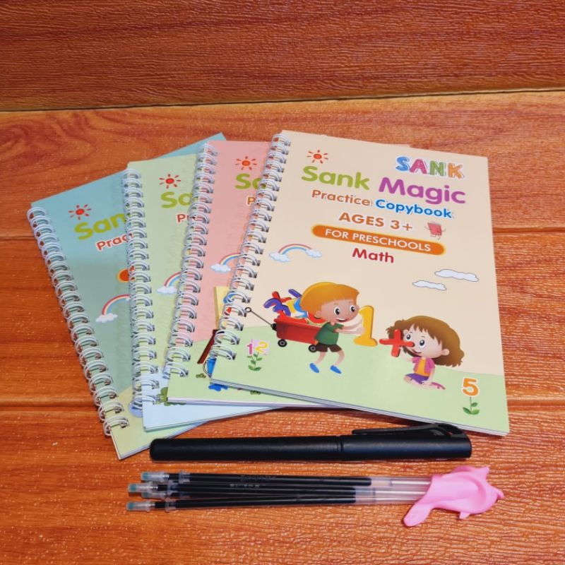 Sank Magic Books / Practice Book 10 in 1 / Alphabet / Drawing / Math / Numbers / Buku Magic Murah / Buku Magic Komplit