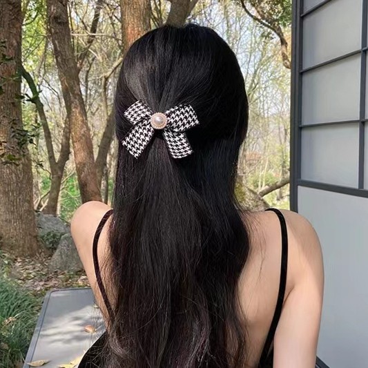 Pearl Ribbon Hair Tie