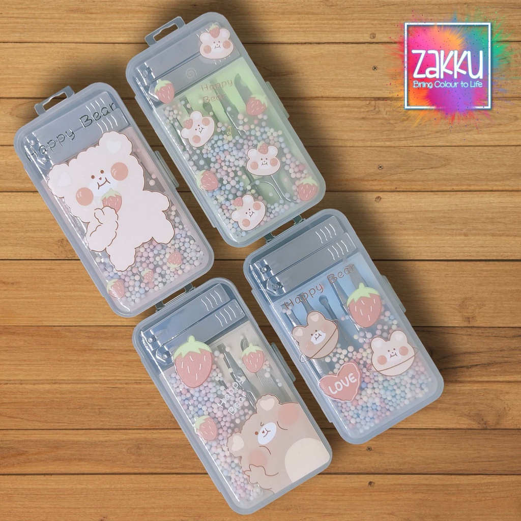 ZAKKU NAIL CLIPPER SET MOTIF BEAR 7in1 (RF17.1-6)