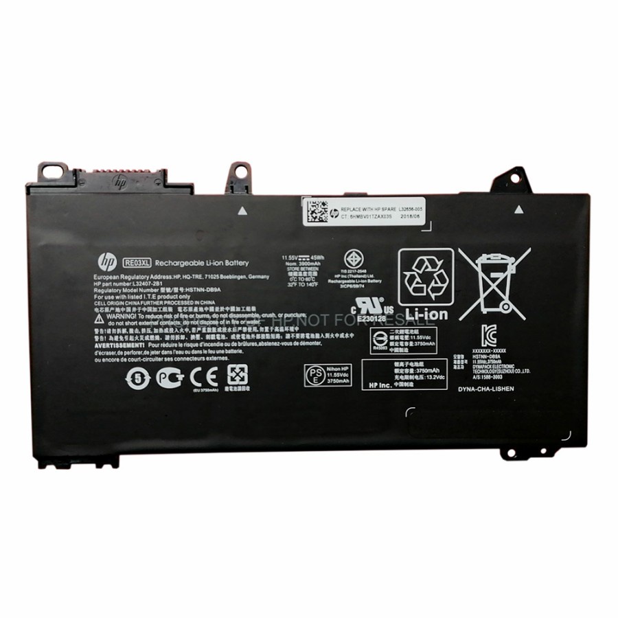 Baterai Hp Probook 445 450 455 440 430 G6 Series RE03XL Original