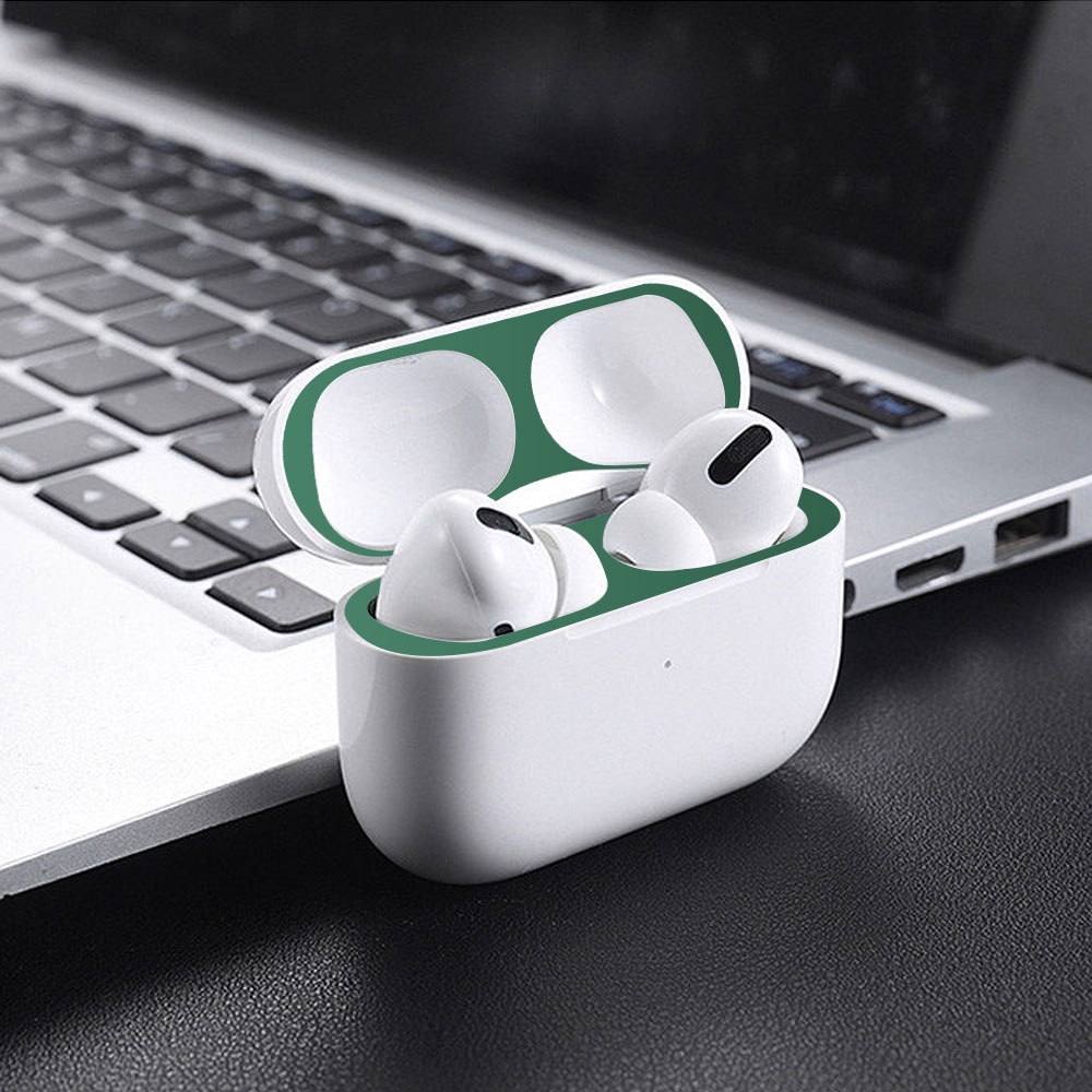 1 Pc Stiker Pelindung Earphone Anti Gores Bahan Metal Untuk Airpods Pro 2 3