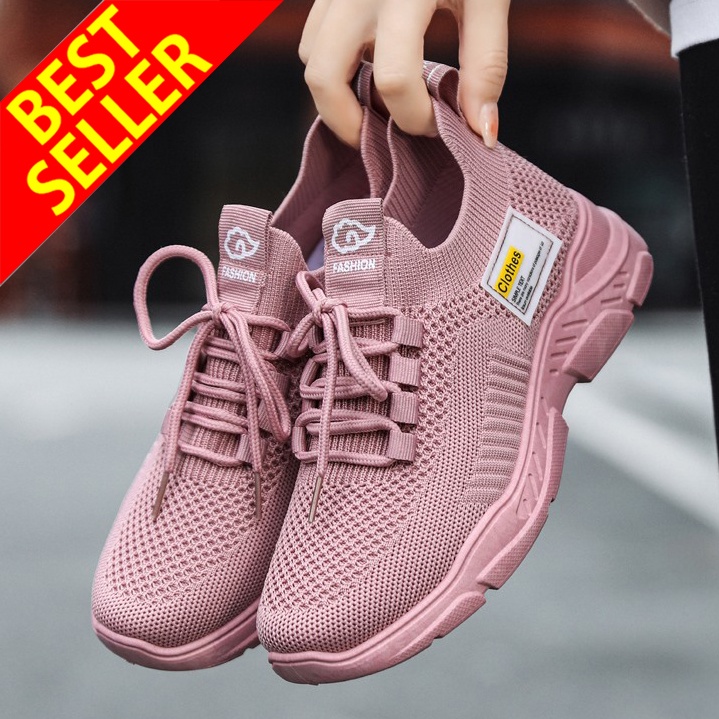 QINGSHUI Sepatu Wanita Terbaru Tahun Ini Kekinian Viral Fashion Sepatu Lari Wanita Bernapas sepatu Wanita Yang Nyaman Sepatu Sneaker Wanita Sepatu Kets Bertali Wanita Kualitas Tinggi