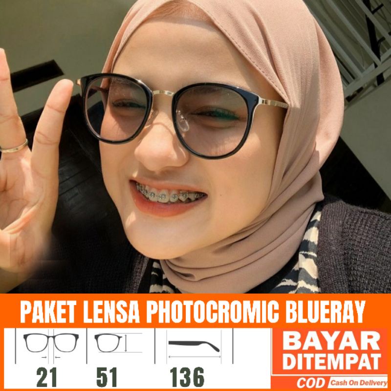 Paket Kacamata 9228 Lensa Antiradiasi Photocromic,Gratis Lensa Blueray,Kacamata Antiradiasi,Kacamata Korea