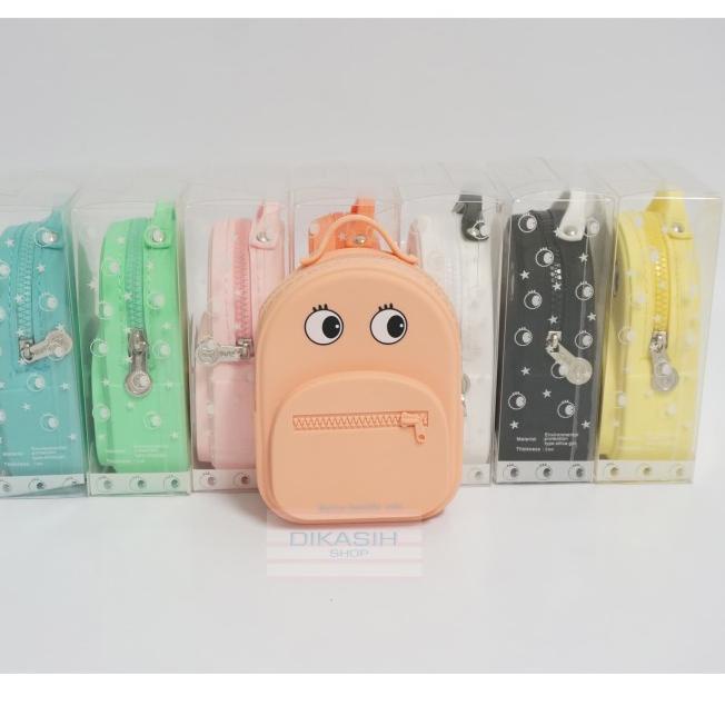Dompet Koin / Coin Purse Ransel Mata silikon jelly lucu unik - PRODUK A