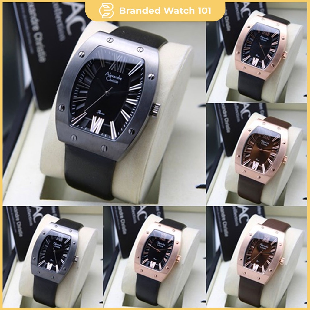 ORIGINAL Jam Tangan Pria &amp; Wanita Alexandre Christie AC 8650 / AC8650 / 8650 Garansi Resmi 1 Tahun, Rubber