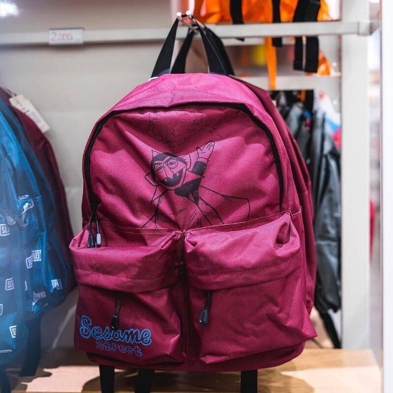 Backpack Tas Ransel Unisex Sesame Street X Miniso