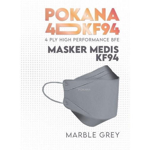

MASKER MEDIS / POKANA MASKER 4D XF KF94 MASK ISI 2PCS