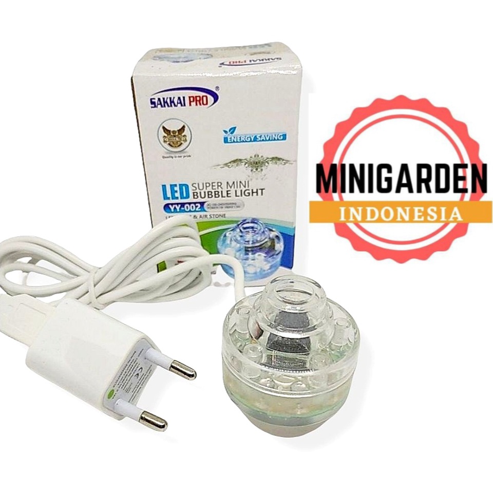 SAKKAI PRO YY-002 LAMPU AQUARIUM LED SOROT MINI AERATOR BUBBLE LIGHT