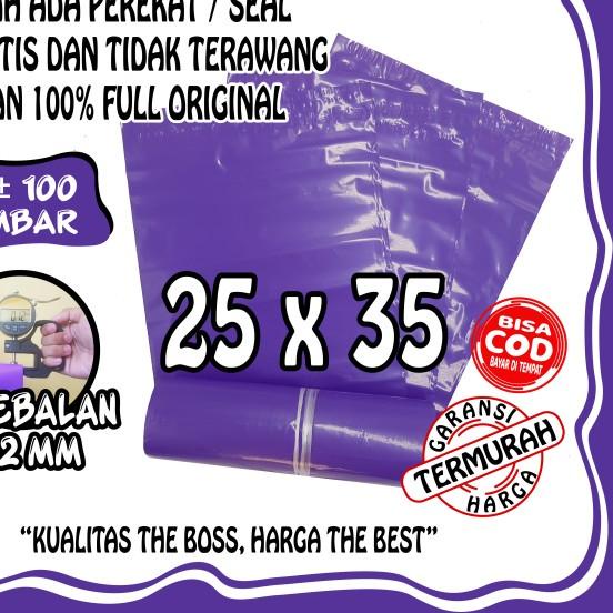 

POLYMAILER 25X35 UNGU LILCAC PREMIUM LANGSUNG PABRIK TEBAL DAN HALUS