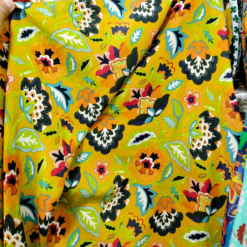kain katun silky motif ck 19  - bahan kain mukena - kain katun silki - bahan kain meteran silky moti
