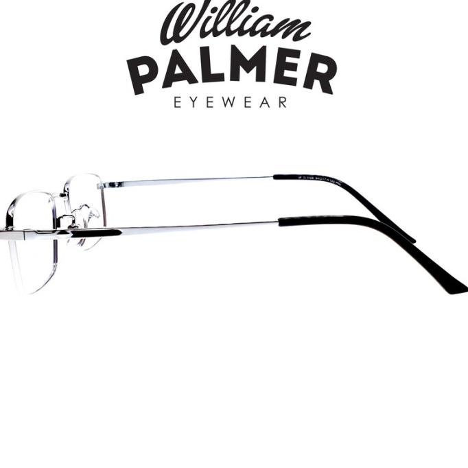 William Palmer Kacamata Pria Wanita Titanium 1108 Silver