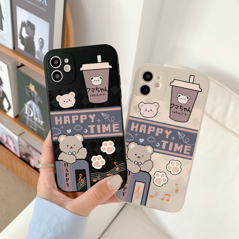 CASE HAPPY TIME Untuk IPHONE 14 13 13 PRO 13 PRO MAX 13 MINI 12 11 X XS MAX XR 7 8 PLUS