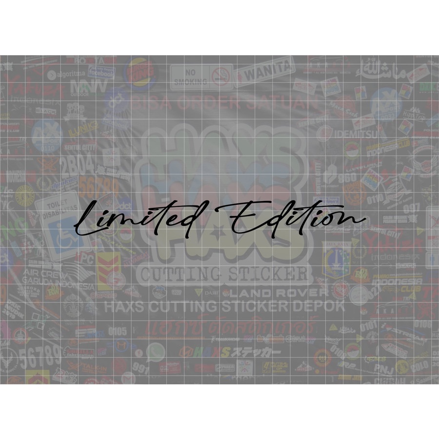Cutting Sticker Frame Sepeda Limited Edition Signature Ukuran 20 Cm