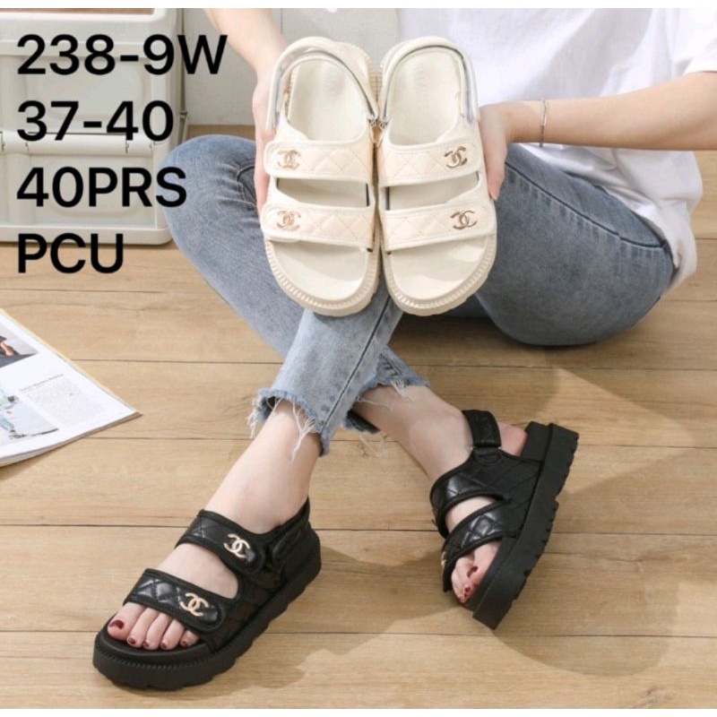 Sandal Wedges DIVA Sandal Jelly Wanita Slide Jelly Pinel Import Premium