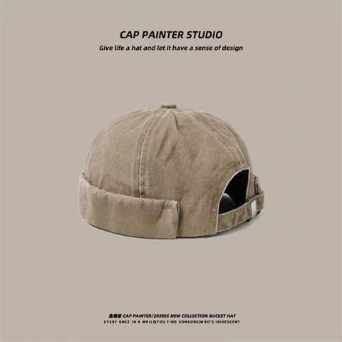 Topi Bonnet Bahan Denim Gaya Vintage Untuk Pria Dan Wanita