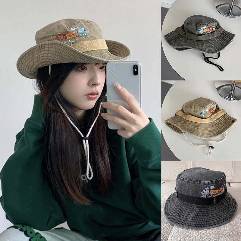 Topi Bucket Gaya Kasual Korea Untuk Wanita