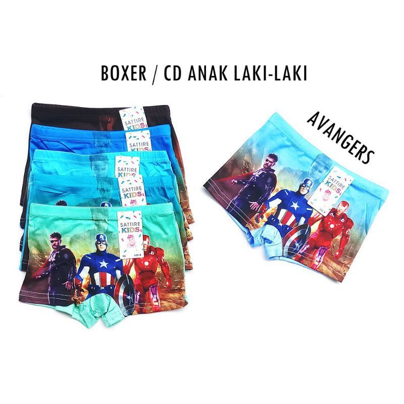 BOXER/ CD ANAK COWOK CORAK MACAM2 GAMBAR