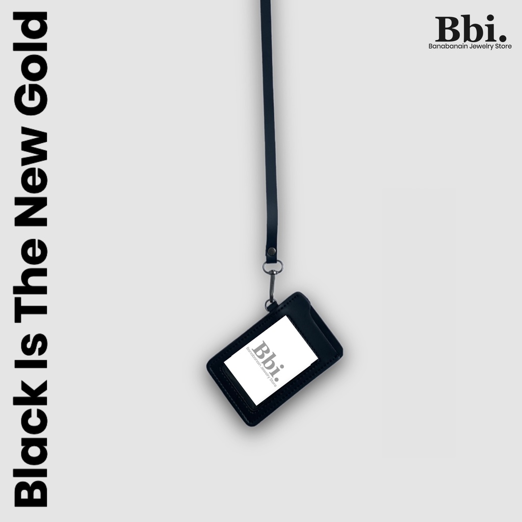 

Card Holder Kalung Name Tag Kulit 2 Style Lanyard Kantor CHOFFI