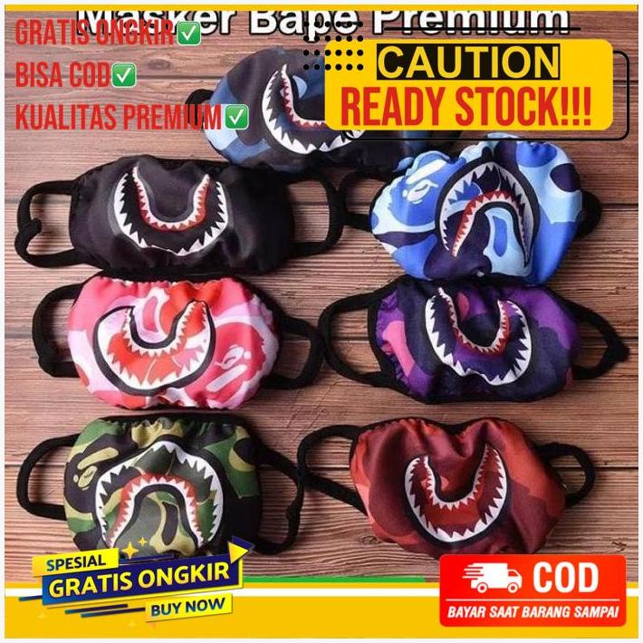 Bape Shark Masker Bape Shark Mask Camouflage
