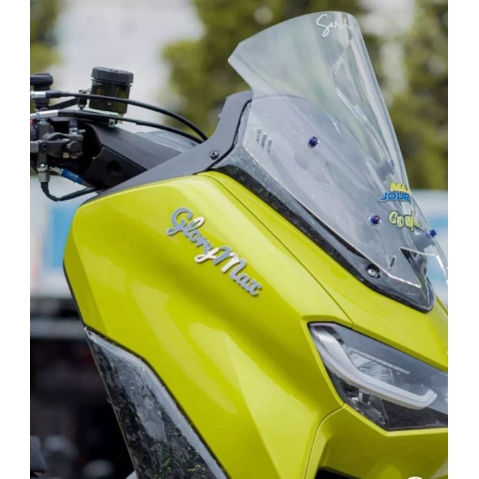 WINDSHIELD NMAX BARU SPORTY TDR SIRIP. VISOR NMAX NEW 2020/2021/2022.TDR SIRIP