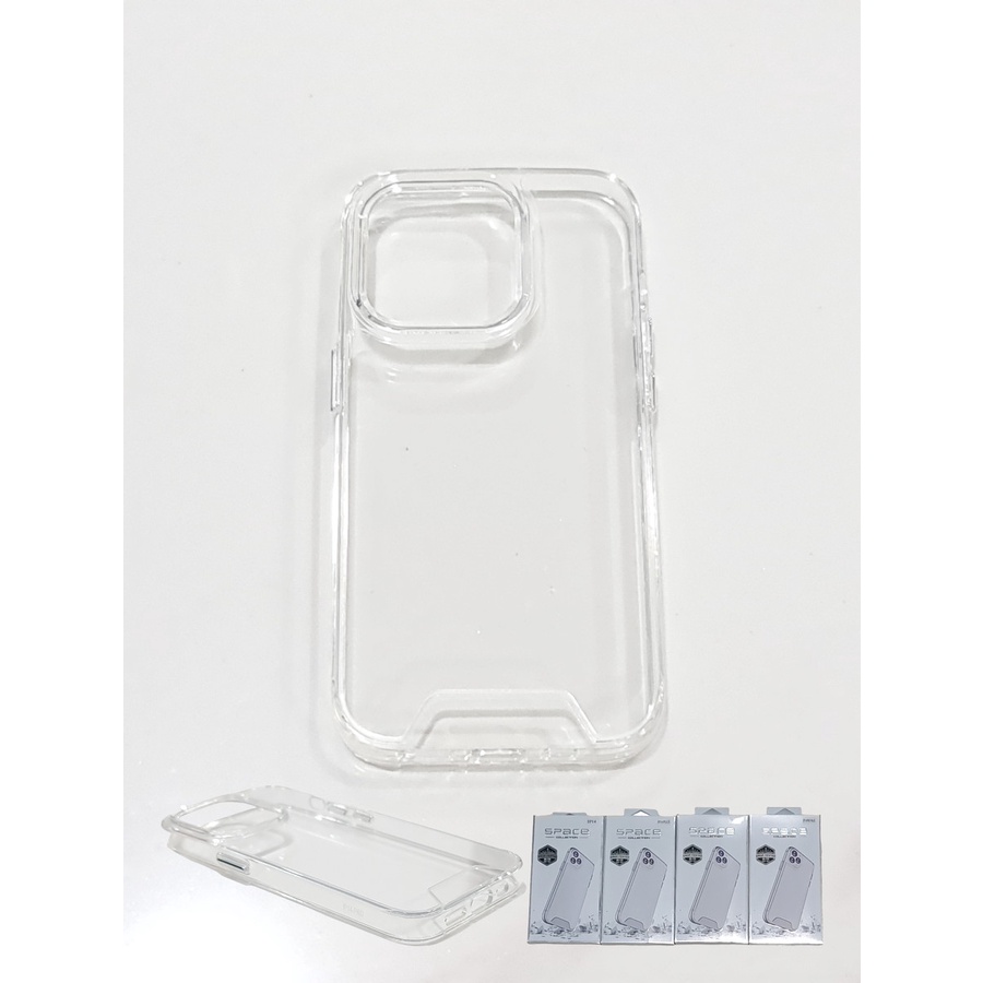 C121 Iphone 14 / 14 Plus / Pro / Max Military Space Impact Clear Case