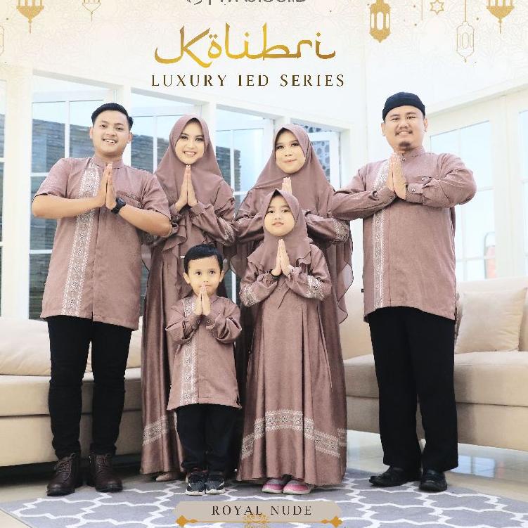 Langsung Atc New Kolibri Luxury Adha Series WNJ | Set Couple Gamis dan Koko Family | Gamis dan Koko 