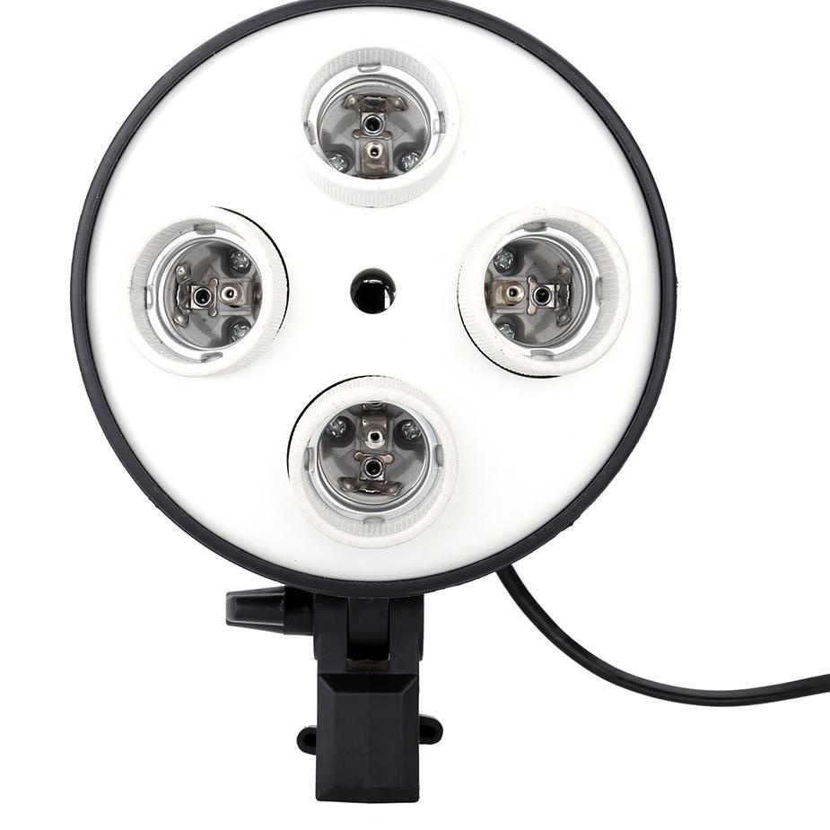 Spesial Diskon Lampu Reflektor Lipat E27 Four Lamp Socket Softbox (Hanya 4 lamp Saja)