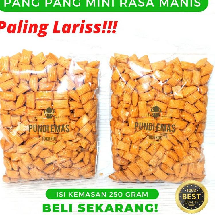 

IDV1h1G--Kue Bantal Manis / Pangpang Mini Manis / Snack Kiloan 250 Gram