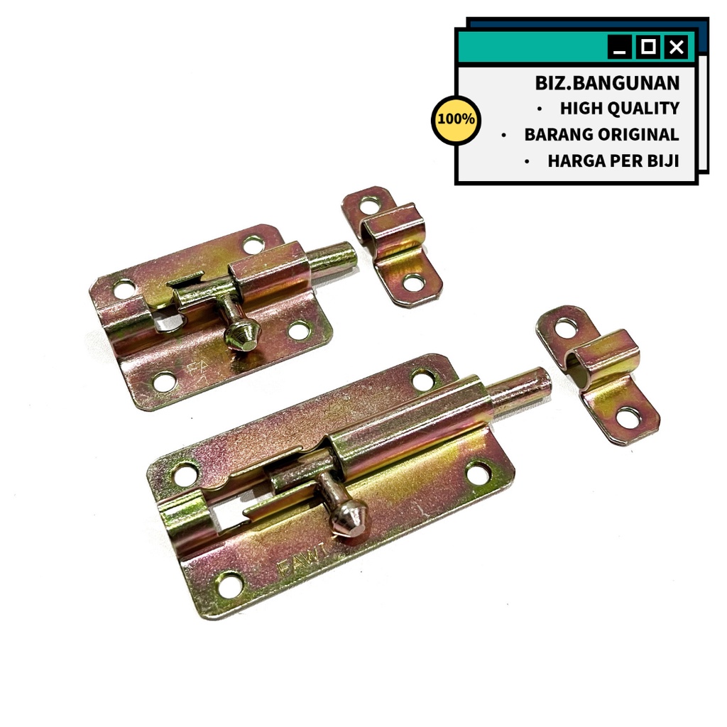 GRENDEL BESI OCP 3 INCH TEBAL - GERENDEL SELOT PINTU - JENDELA