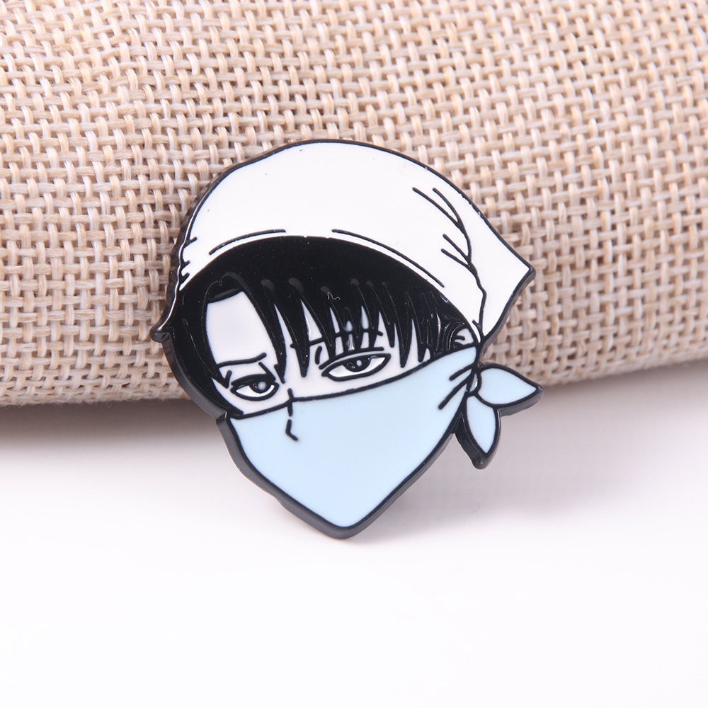 Bros Pin Enamel Karakter Kartun Anime Attack on Titan Ackerman Untuk Fans