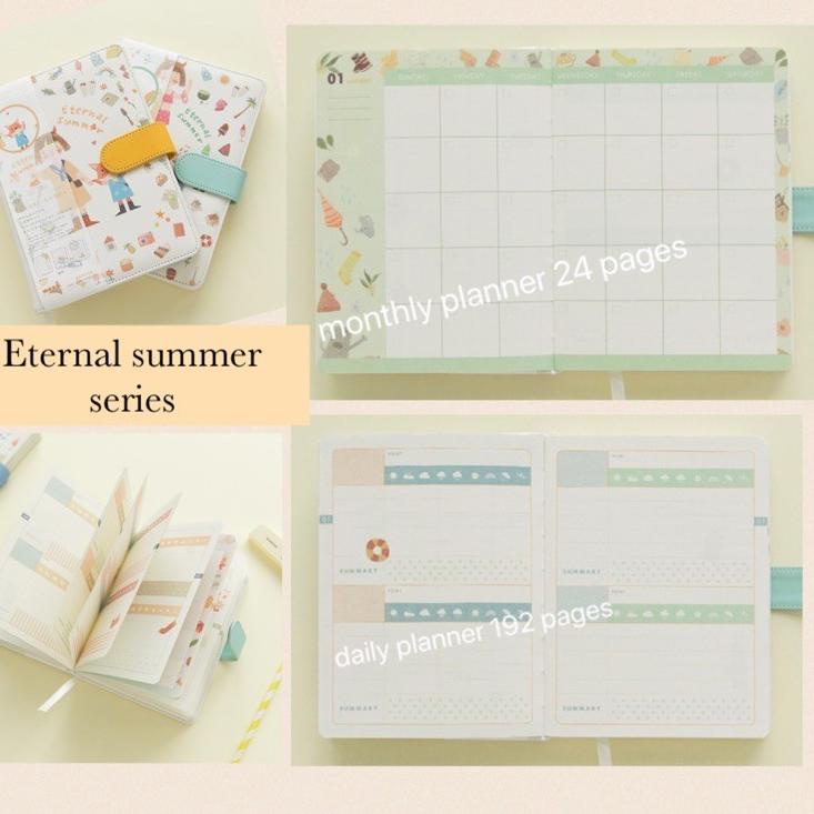 

LU572 [little_o.id] Eternal Summer Journal / Agenda impor / Notebook lucu tcef469