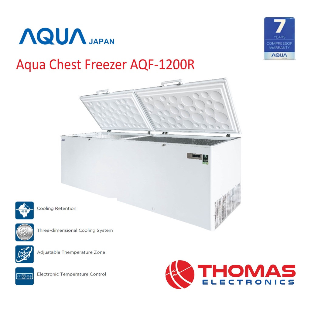 Aqua Chest Freezer AQF 1200R FREEZER Box AQF 1200 R 1029L GARANSI RESMI